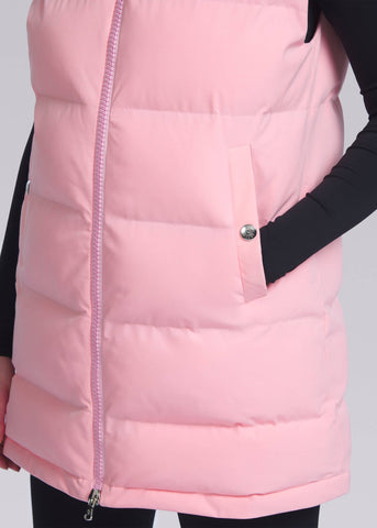 Sandbanks Lagoon Long Gilet - Crystal Rose - Sandbanks