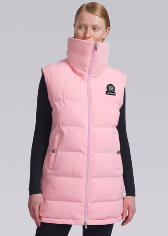 Sandbanks Lagoon Long Gilet - Crystal Rose - Sandbanks