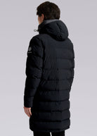 Sandbanks Branksome Long Puffer Jacket - Black - Sandbanks