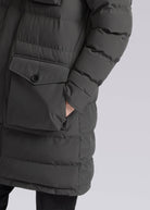 Sandbanks Branksome Long Puffer Jacket - Charcoal - Sandbanks