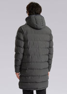 Sandbanks Branksome Long Puffer Jacket - Charcoal - Sandbanks