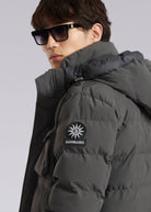Sandbanks Branksome Long Puffer Jacket - Charcoal - Sandbanks