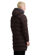 Sandbanks Branksome Long Puffer Jacket - Brown
