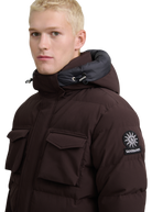 Sandbanks Branksome Long Puffer Jacket - Brown