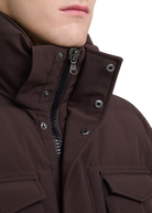 Sandbanks Branksome Long Puffer Jacket - Brown