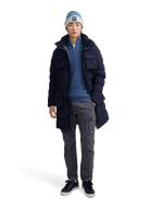 Sandbanks Branksome Long Puffer Jacket - Navy