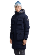 Sandbanks Branksome Long Puffer Jacket - Navy