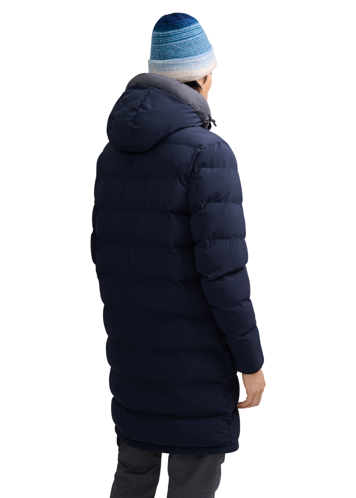 Sandbanks Branksome Long Puffer Jacket - Navy