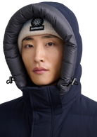 Sandbanks Branksome Long Puffer Jacket - Navy