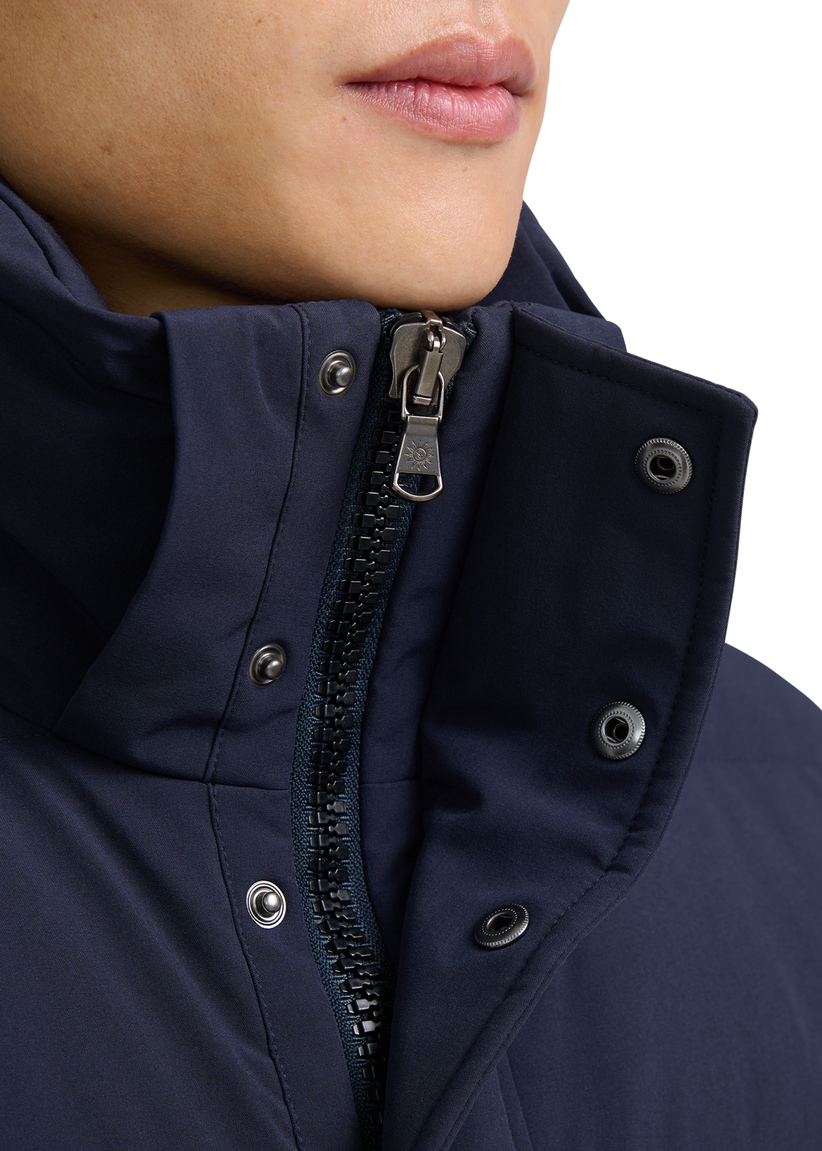 Sandbanks Branksome Long Puffer Jacket - Navy