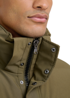 Sandbanks Branksome Long Puffer Jacket - Olive
