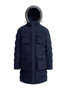 Sandbanks Branksome Long Puffer Jacket - Navy - Sandbanks