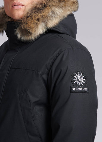 Sandbanks Chester Parka Jacket - Black - Sandbanks