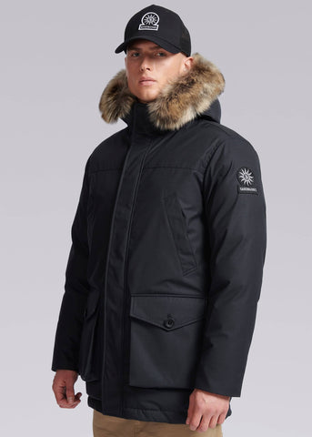 Sandbanks Chester Parka Jacket - Black - Sandbanks