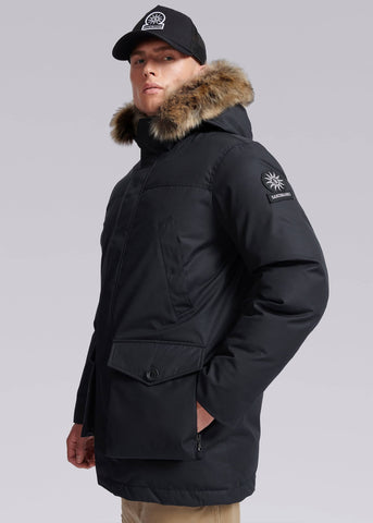 Sandbanks Chester Parka Jacket - Black - Sandbanks