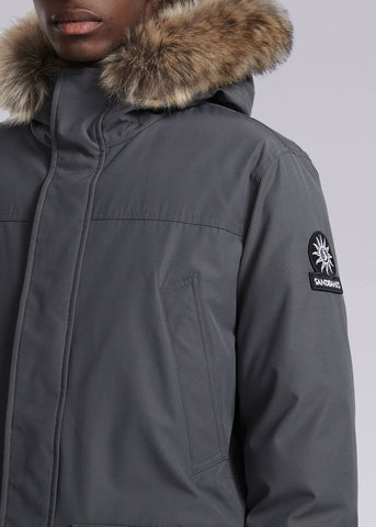 Sandbanks Chester Parka Jacket - Charcoal