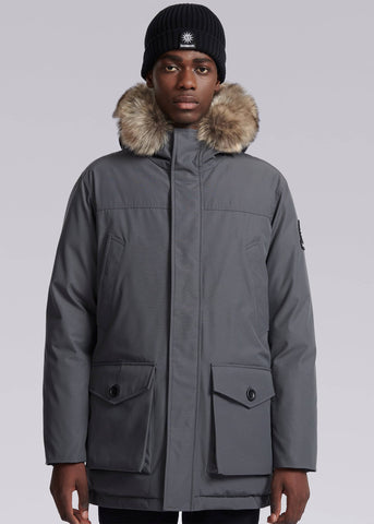 Sandbanks Chester Parka Jacket - Charcoal