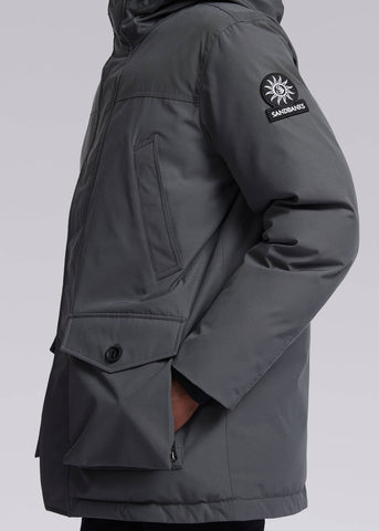 Sandbanks Chester Parka Jacket - Charcoal