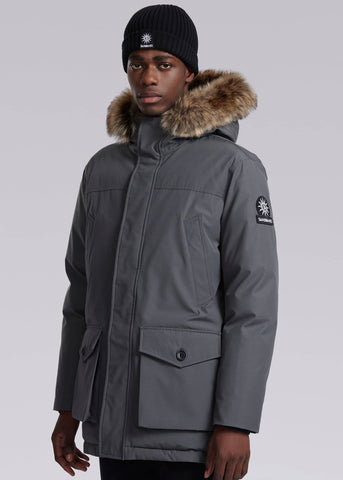 Sandbanks Chester Parka Jacket - Charcoal