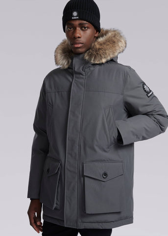 Sandbanks Chester Parka Jacket - Charcoal