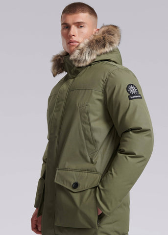 Sandbanks Chester Parka Jacket - Khaki - Sandbanks