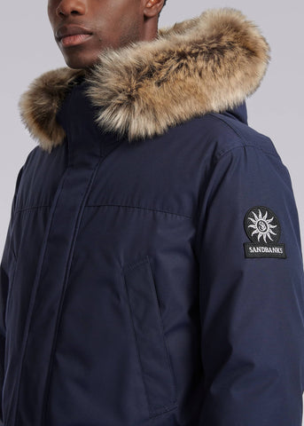 Sandbanks Chester Parka Jacket - Navy - Sandbanks