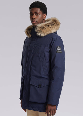 Sandbanks Chester Parka Jacket - Navy - Sandbanks