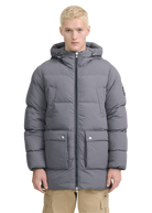 Valon Mid-Length Down Jacket - Charcoal
