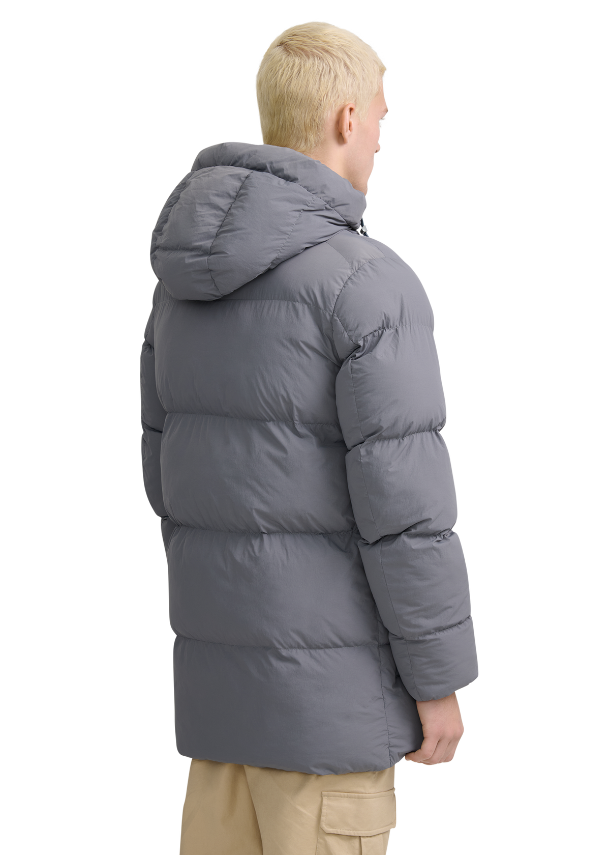Valon Mid-Length Down Jacket - Charcoal