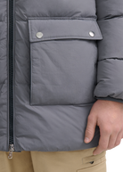 Valon Mid-Length Down Jacket - Charcoal