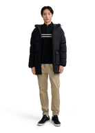 Valon Mid-Length Down Jacket - Black