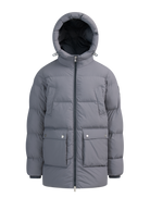 Valon Mid-Length Down Jacket - Charcoal