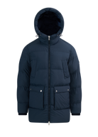 Valon Mid-Length Down Jacket - Navy
