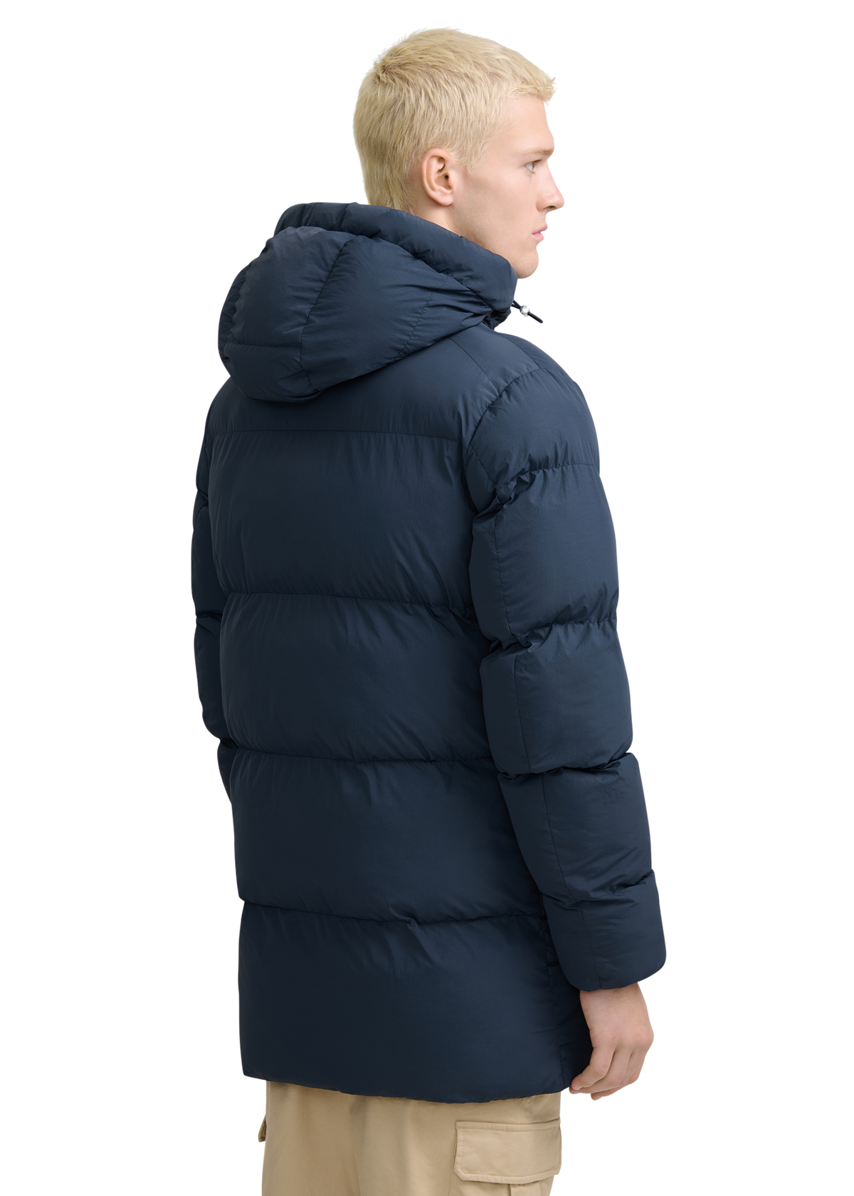 Valon Mid-Length Down Jacket - Navy