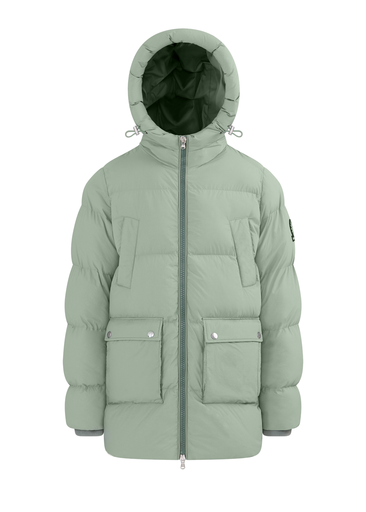 Atlas Mid-Length Down Jacket - Sage