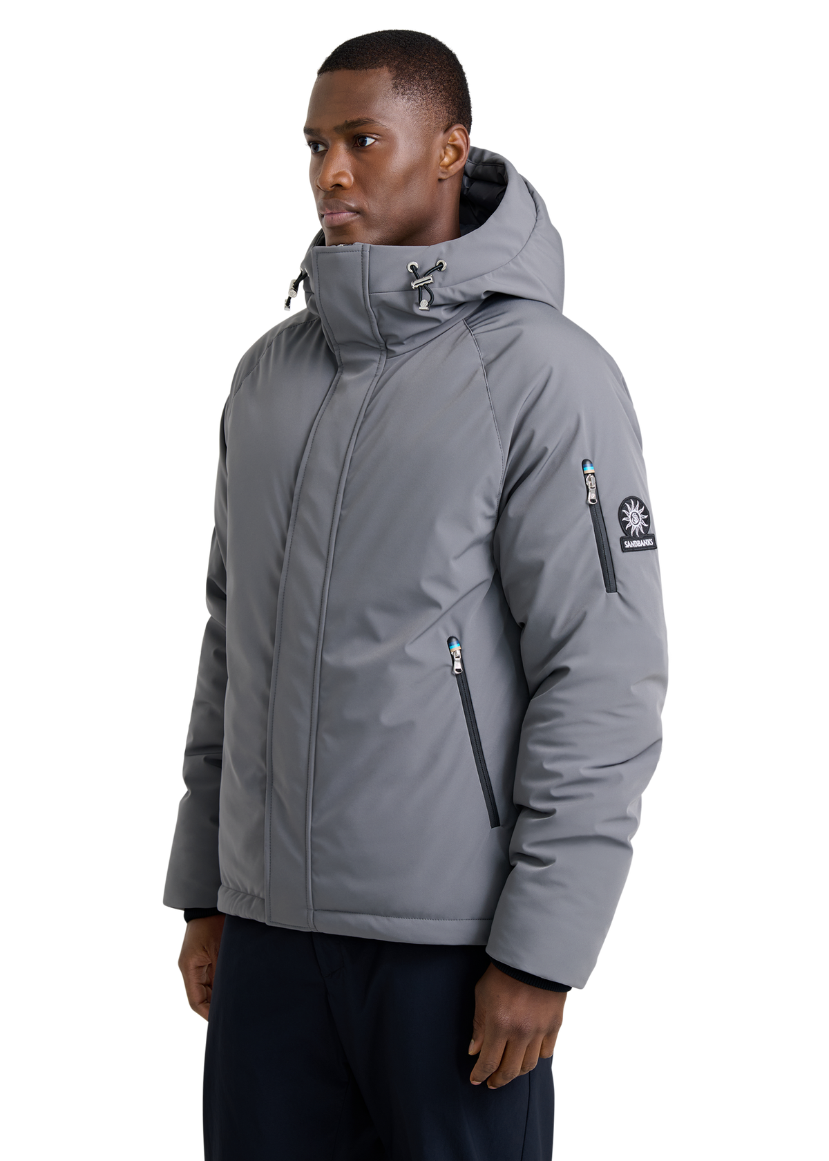 Aspen Raglan Sleeve Puffer - Charcoal