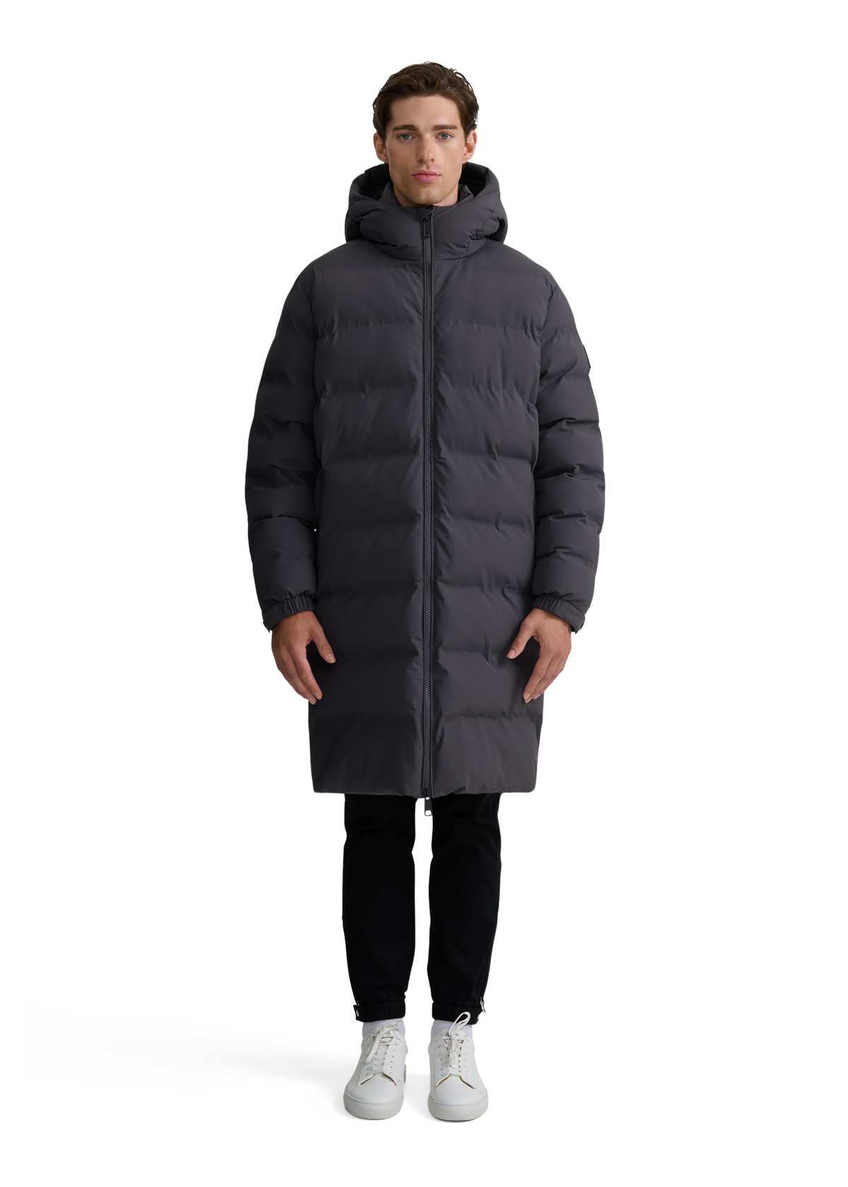 Atlas Longline Waterproof Puffer Jacket - Charcoal