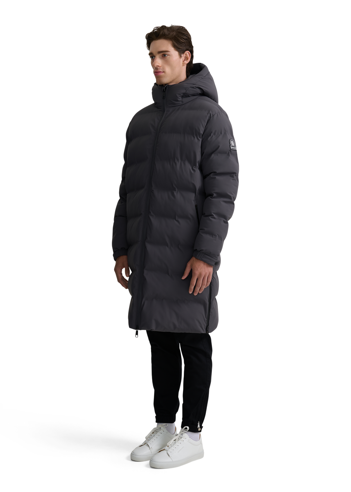 Atlas Longline Waterproof Puffer Jacket - Charcoal