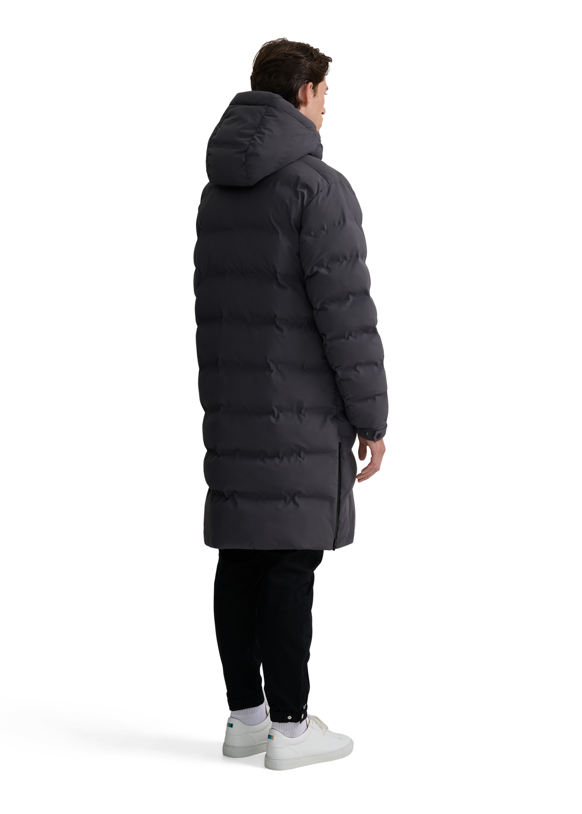 Atlas Longline Waterproof Puffer Jacket - Charcoal