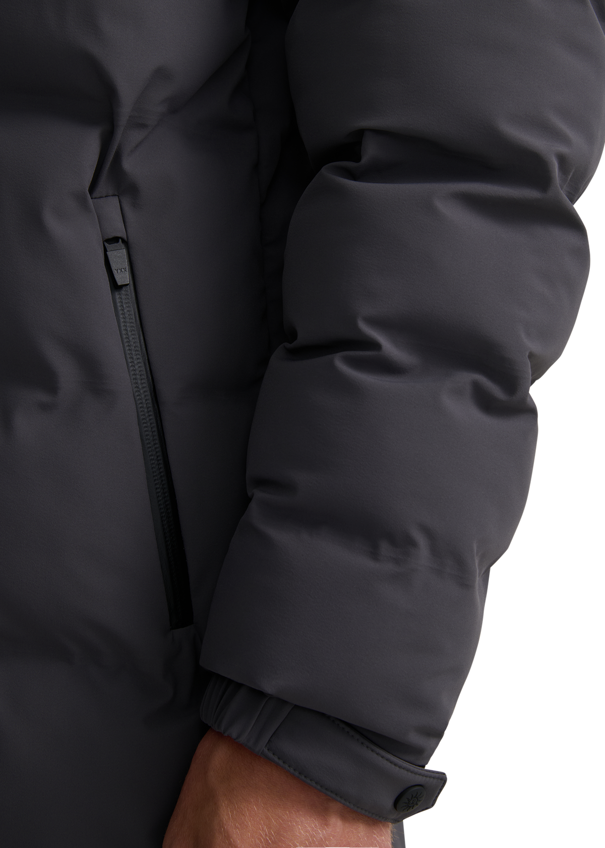 Atlas Longline Waterproof Puffer Jacket - Charcoal