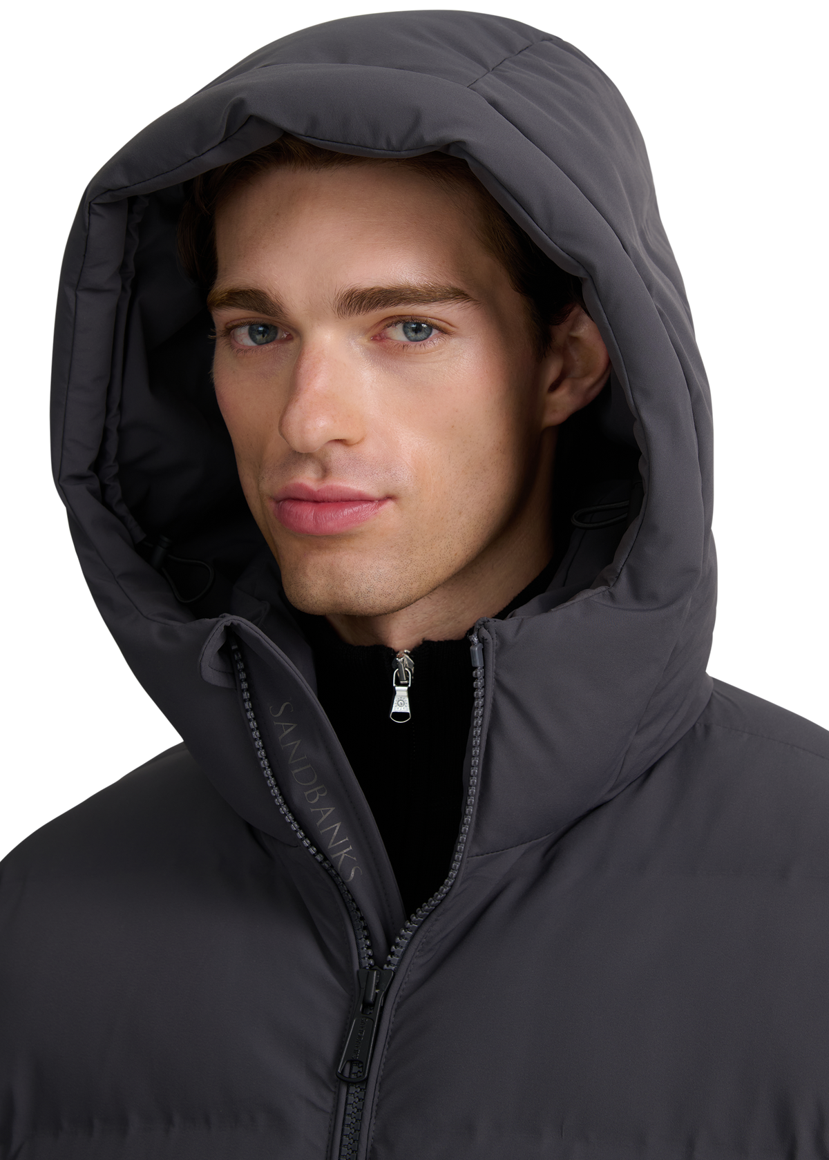 Atlas Longline Waterproof Puffer Jacket - Charcoal