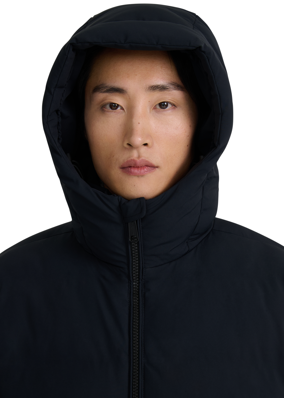Atlas Longline Waterproof Puffer Jacket - Black