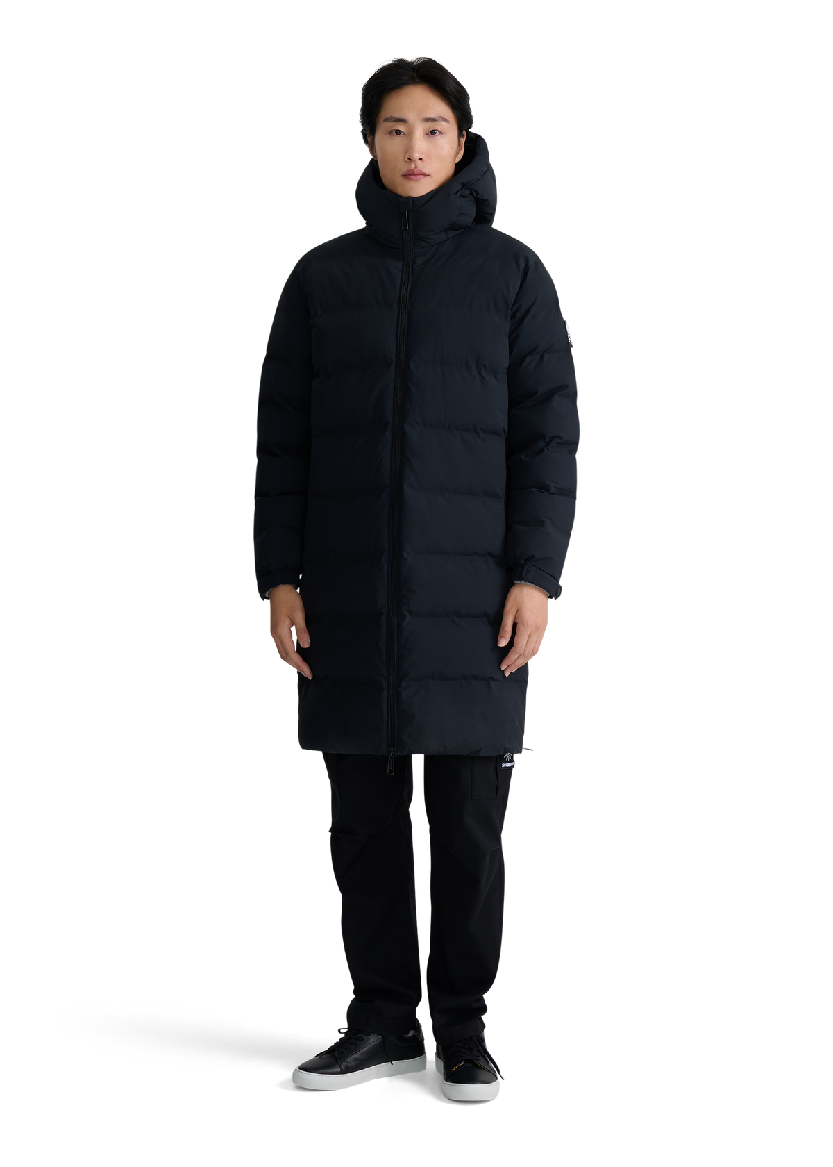 Atlas Longline Waterproof Puffer Jacket - Black