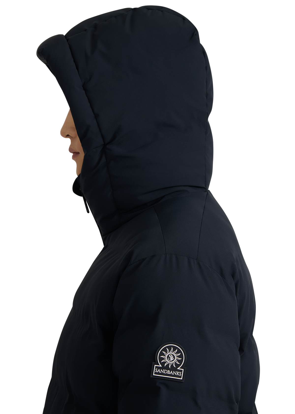 Atlas Longline Waterproof Puffer Jacket - Black