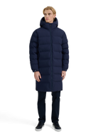 Atlas Longline Waterproof Puffer Jacket - Navy