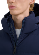 Atlas Longline Waterproof Puffer Jacket - Navy