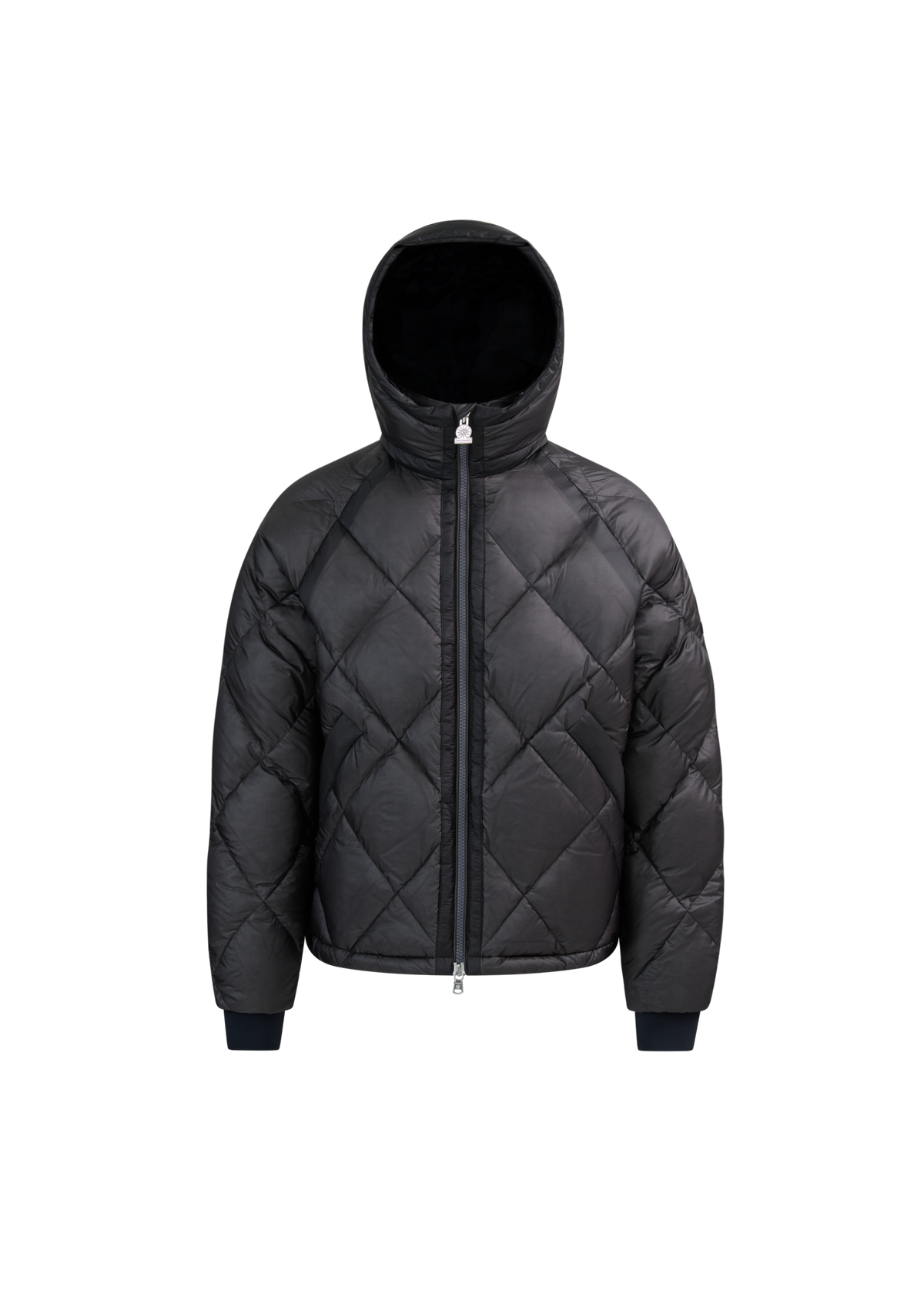 Diamond Quilted Down Jacket - Anthracite