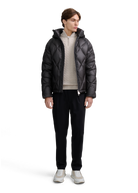 Diamond Quilted Down Jacket - Anthracite