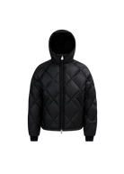 Diamond Quilted Down Jacket - Black