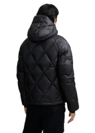 Diamond Quilted Down Jacket - Black